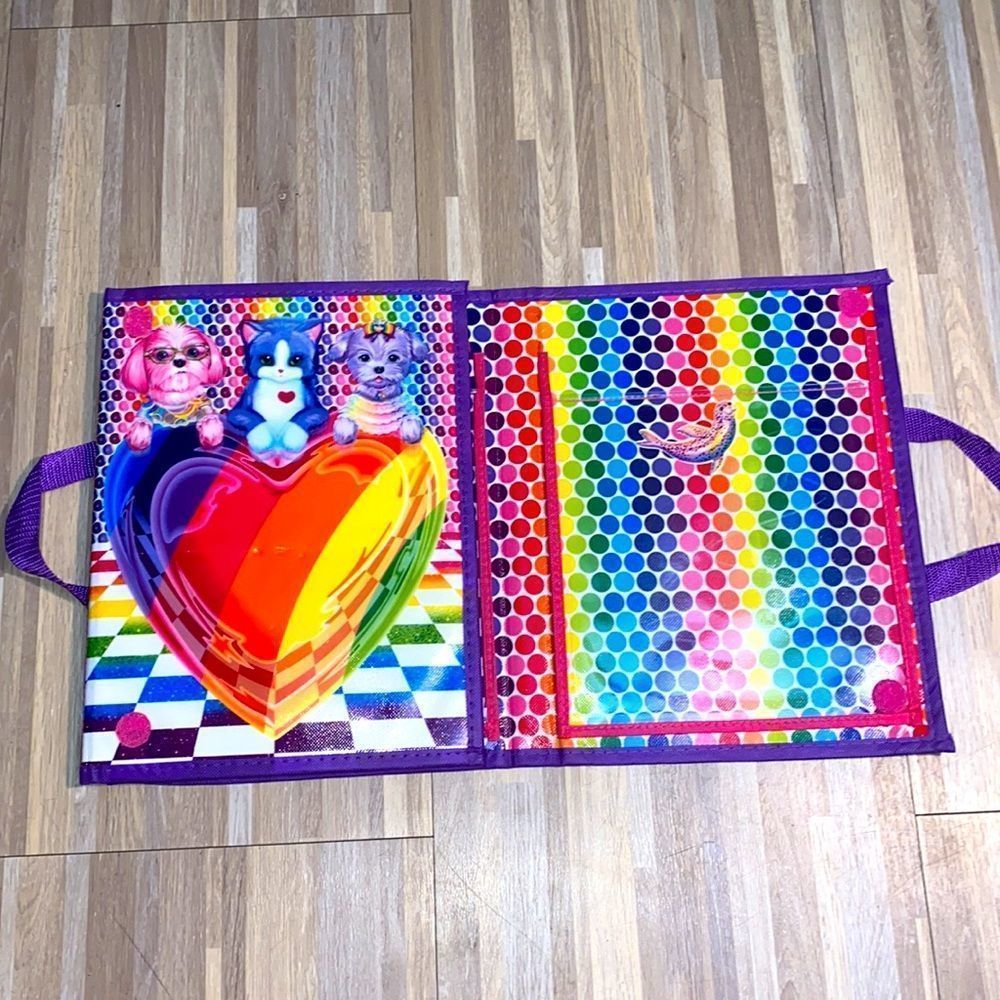 Lisa Frank portfolio folder makeup appointment make up setting  book organizer - Picture 2 of 7